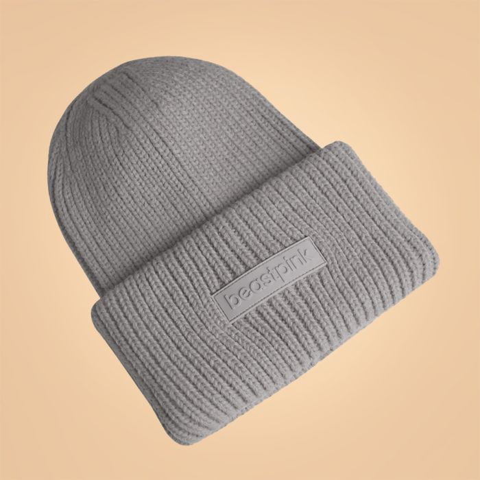 Zimní čepice Beanie Grey - BeastPink single_variant