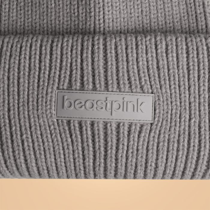 Zimní čepice Beanie Grey - BeastPink single_variant