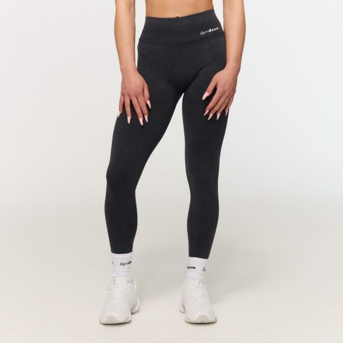 Dámské bezešvé legíny Fierce Dark Grey - GymBeam šedá L