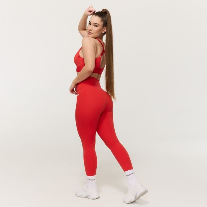 Dámské legíny Limitless s vysokým pasem Hot Red - GymBeam hot red XXL