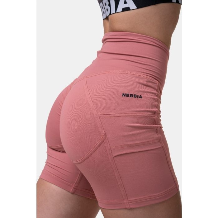 Dámské šortky Biker Fit & Smart Old Rose - NEBBIA XS