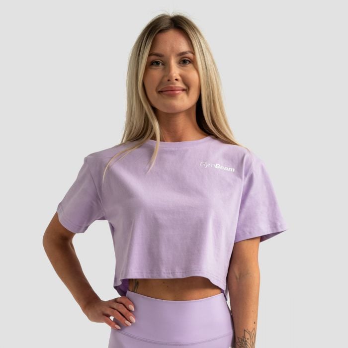 Dámské tričko Cropped Limitless Lavender - GymBeam