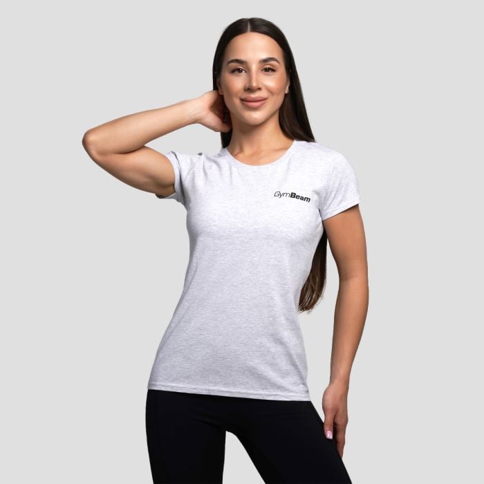 Dámské triko Basic Heather Grey - GymBeam M