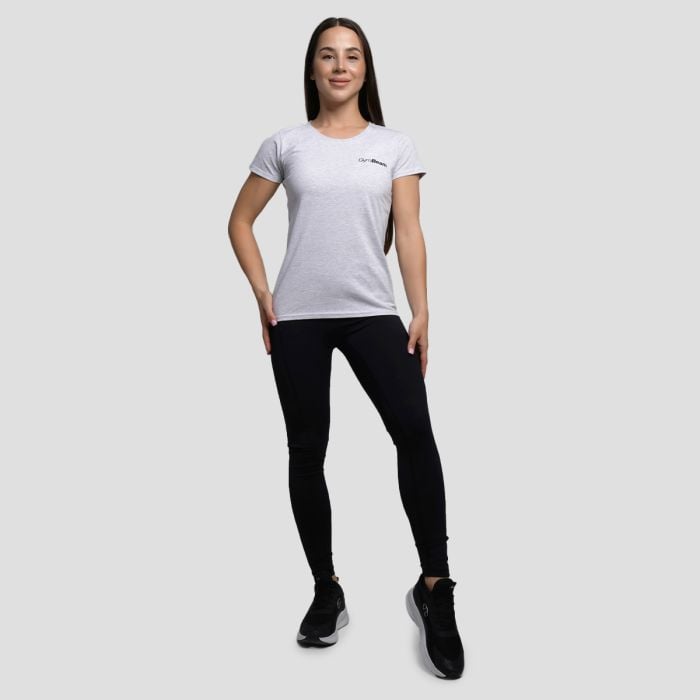 Dámské triko Basic Heather Grey - GymBeam M