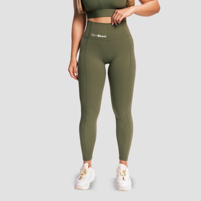 Dámské legíny Combat Olive Grey - GymBeam S