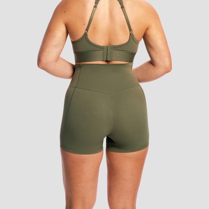 Dámské šortky Combat Olive Grey - GymBeam M