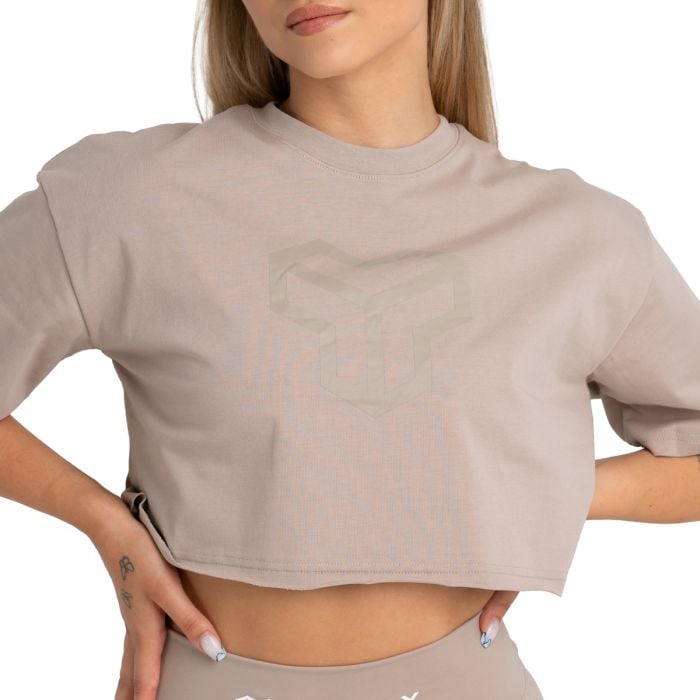 Dámské tričko CropTop Taupe - STRIX XL