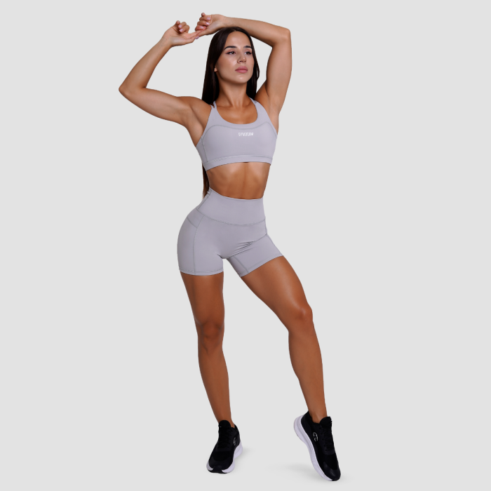 Dámské šortky FIT Mist Grey - GymBeam S