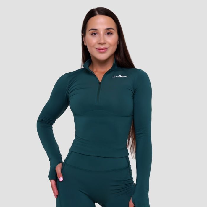 Dámský sportovní top Ignite Dark Green - GymBeam M