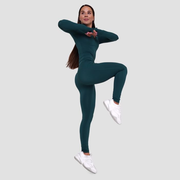 Dámský sportovní top Ignite Dark Green - GymBeam M