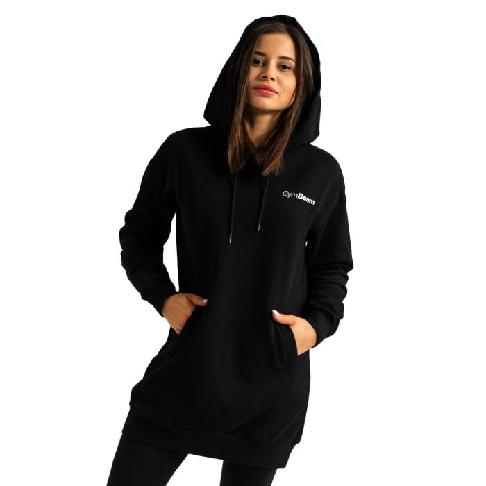 Dámská Longline mikina Limitless Black - GymBeam L