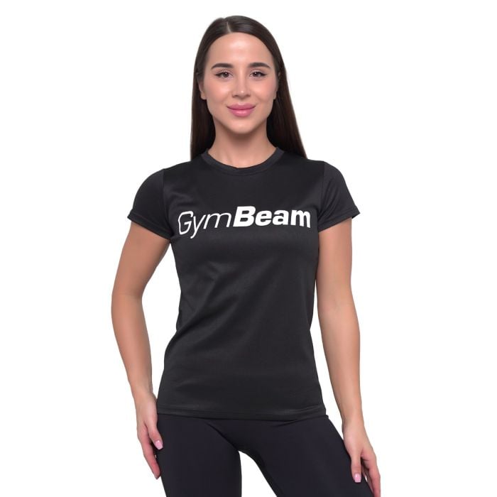 Dámské Tričko Mesh Essence Black - GymBeam M