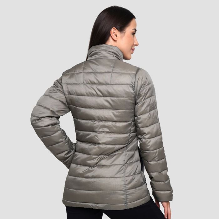 Dámská bunda Puffer Vetiver/Black - GymBeam XL