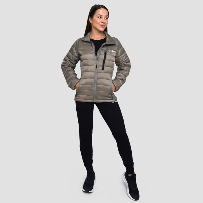 Dámská bunda Puffer Vetiver/Black - GymBeam XL