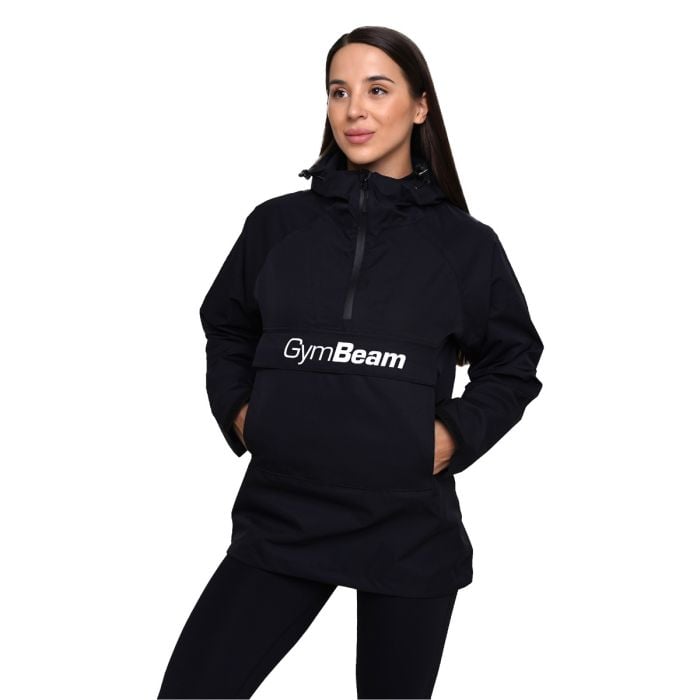 Dámská bunda Rain Smock Black - GymBeam S