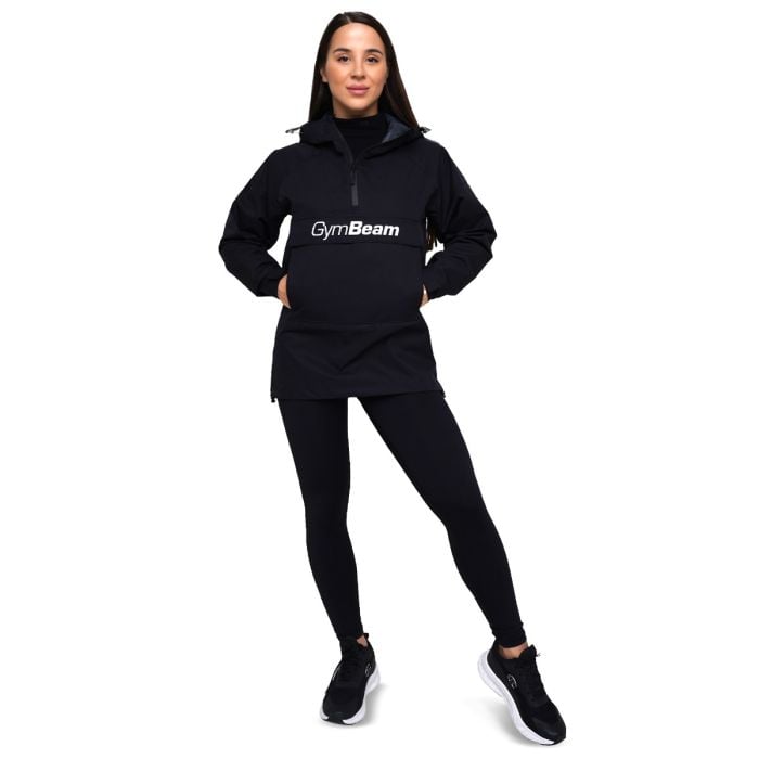 Dámská bunda Rain Smock Black - GymBeam S