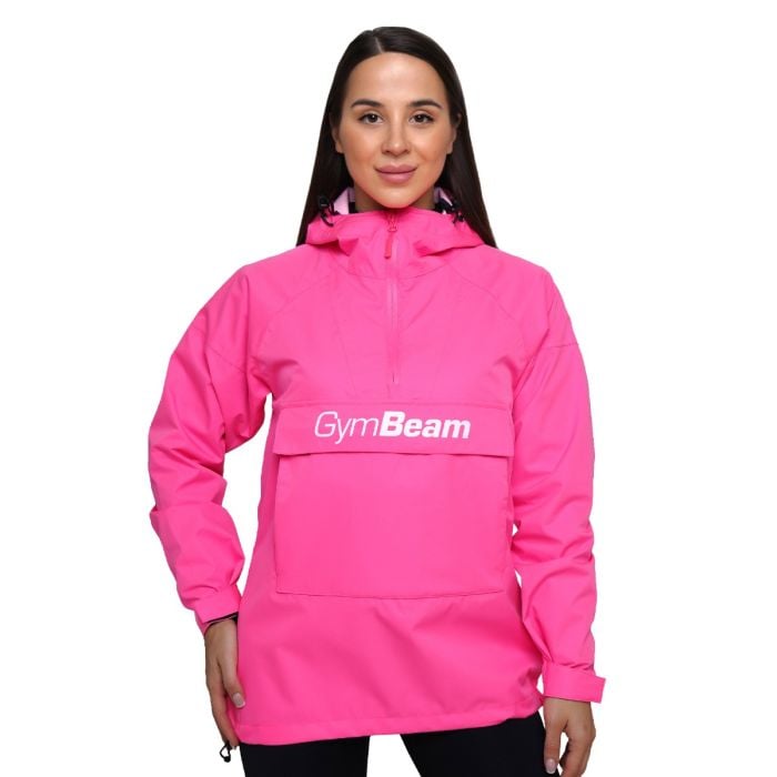 Dámská bunda Rain Smock Fuchsia - GymBeam M