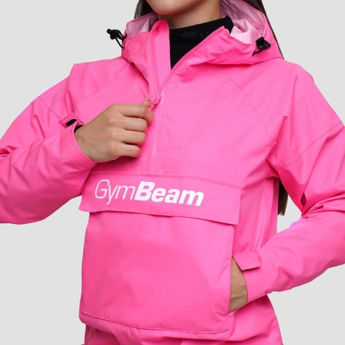 Dámská bunda Rain Smock Fuchsia - GymBeam M