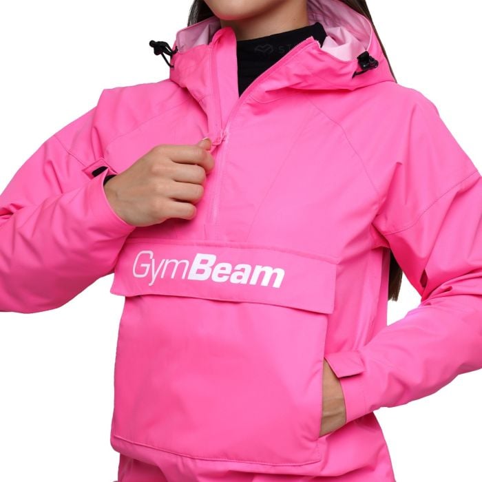 Dámská bunda Rain Smock Fuchsia - GymBeam M