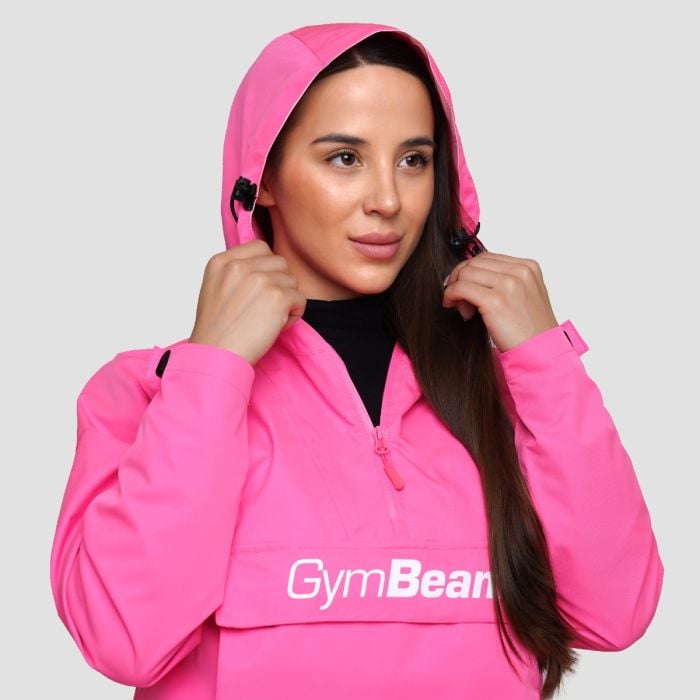Dámská bunda Rain Smock Fuchsia - GymBeam M