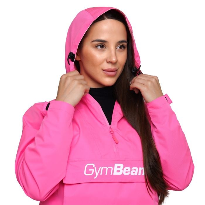 Dámská bunda Rain Smock Fuchsia - GymBeam M