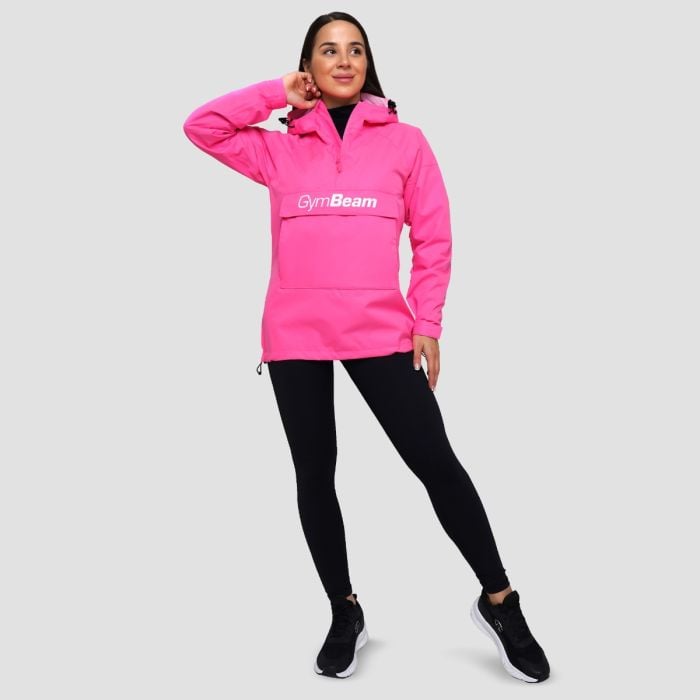 Dámská bunda Rain Smock Fuchsia - GymBeam M