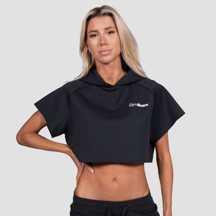Dámská mikina Cropped Relay Black - GymBeam M