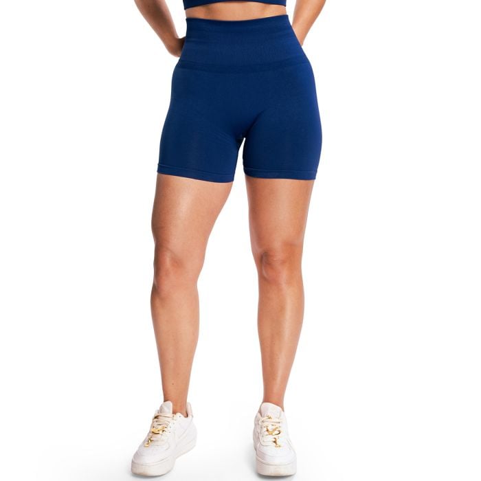 Dámské bezešvé šortky Sculpt Navy - GymBeam M