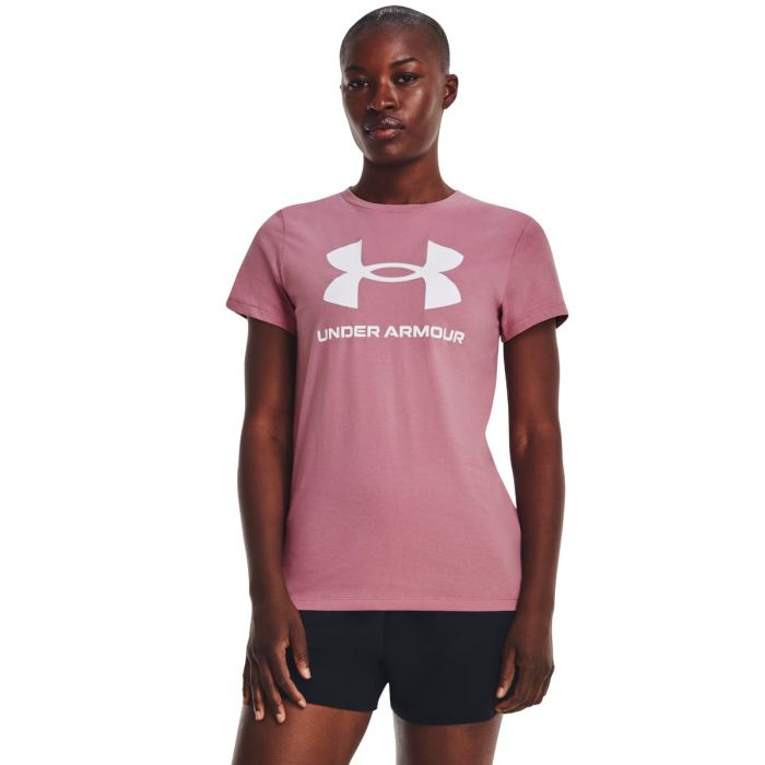 Women‘s T-shirt SPORTSTYLE LOGO SS Pink - Under Armour 