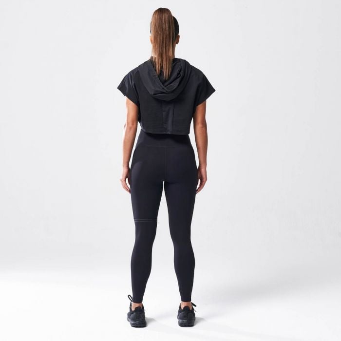 Dámské tričko Vented Crop Hoodie Black - SQUATWOLF L