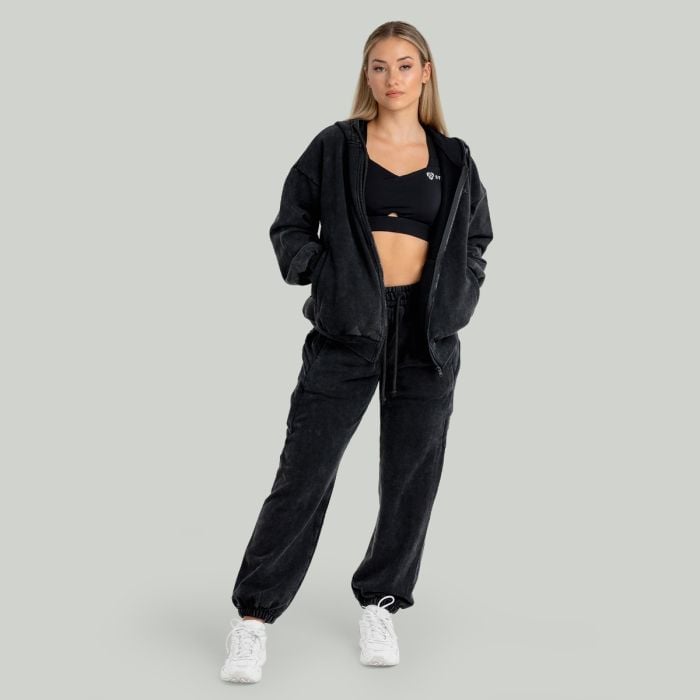 Dámská mikina Zip Washed Black - STRIX M