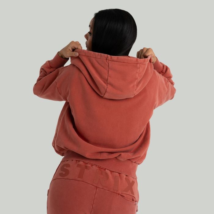 Dámska mikina Zip Washed Terra - STRIX L