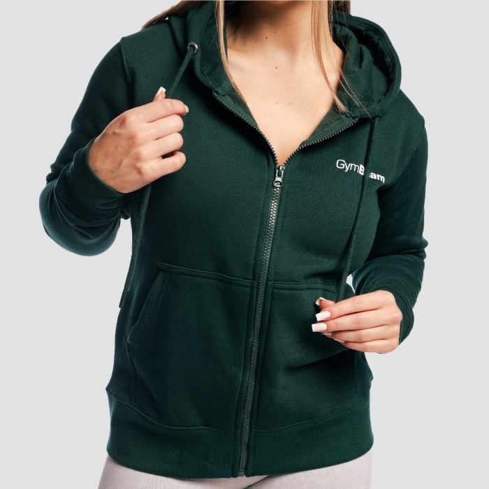 Dámská mikina Zipper Hoodie Pine - GymBeam L