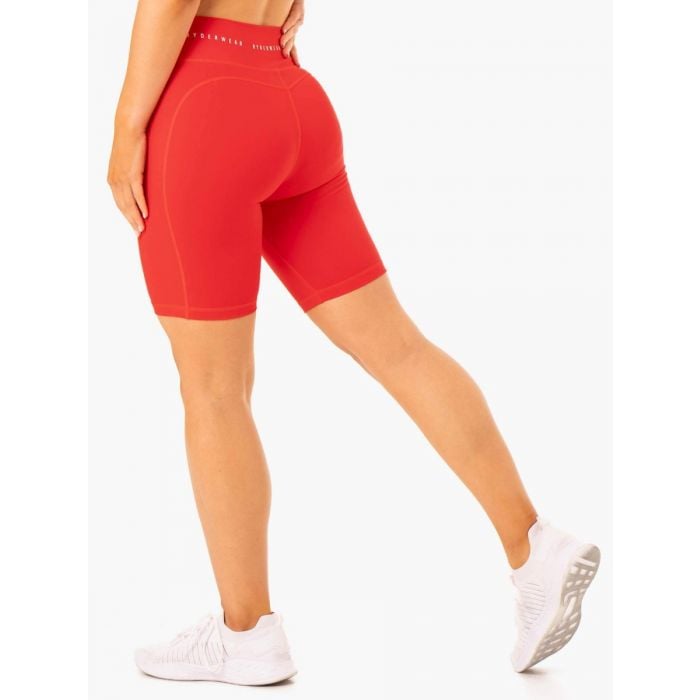 Dámské biker šortky s vysokým pasem Reflex červené - Ryderwear XL