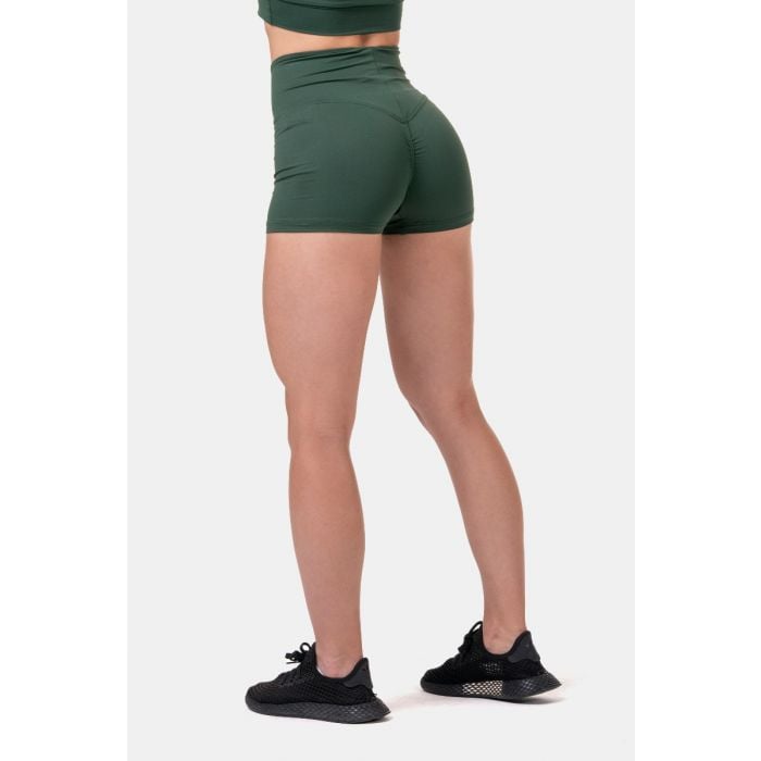 Dámské šortky Classic Hero High Waist Green - NEBBIA XS