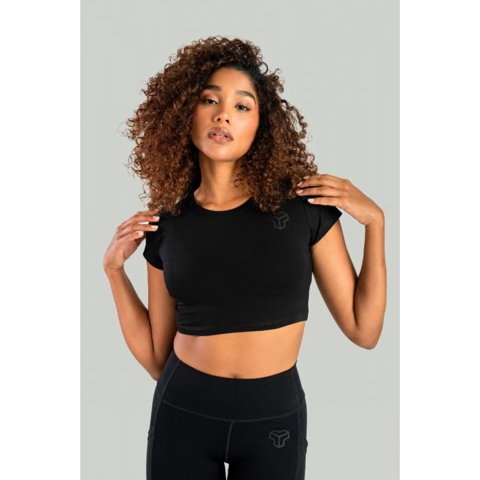 Dámské tričko Essential CropTop Black - STRIX L