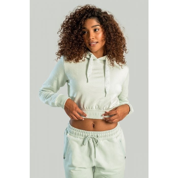 Dámská mikina Essential Cropped Hoodie Moon Grey - STRIX S