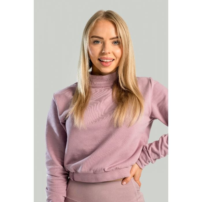 Dámská mikina Essential High-Neck Mauve - STRIX S