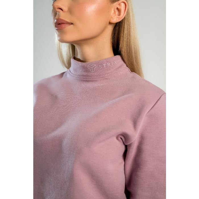 Dámská mikina Essential High-Neck Mauve - STRIX S