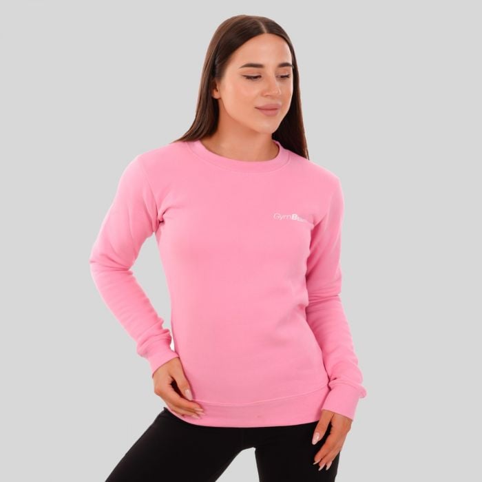 Dámská mikina Basic Jumper Baby Pink - GymBeam M