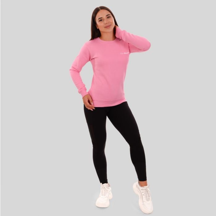 Dámská mikina Basic Jumper Baby Pink - GymBeam M