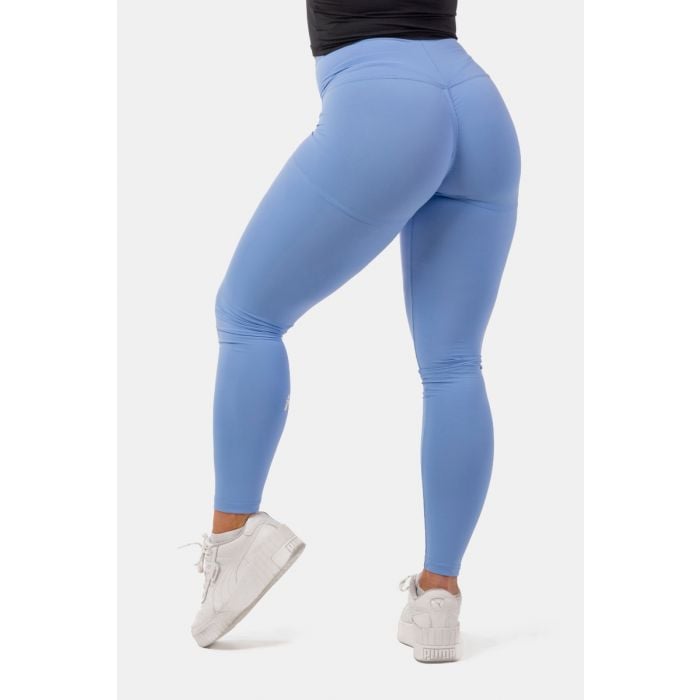 Dámské legíny Active High Waist Smart Pocket Light Blue - NEBBIA XS