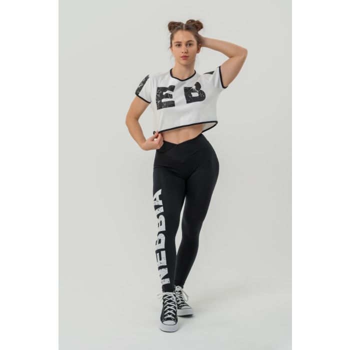 Dámské triko Oversized Crop Top Game On White - NEBBIA S