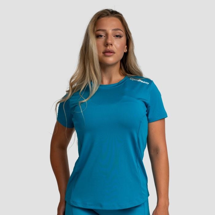 Levně Dámské sportovní tričko Limitless Aquamarine L - GymBeam