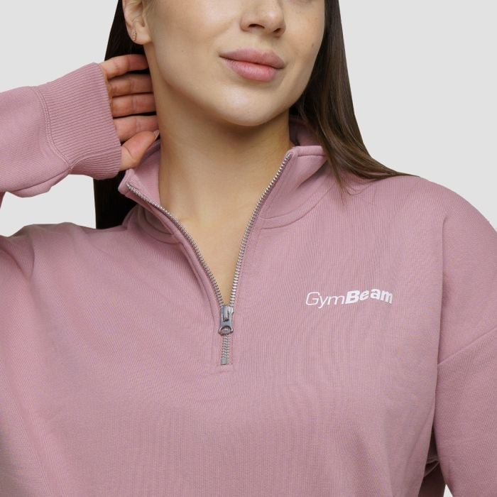 Dámská mikina Agile ½ Zip Woodrose - GymBeam XL