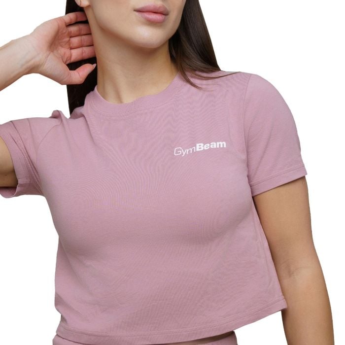 Dámské triko Cropped Agile Woodrose - GymBeam L