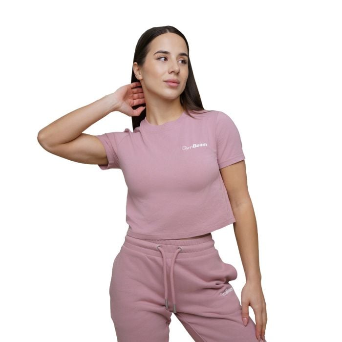 Dámské triko Cropped Agile Woodrose - GymBeam L