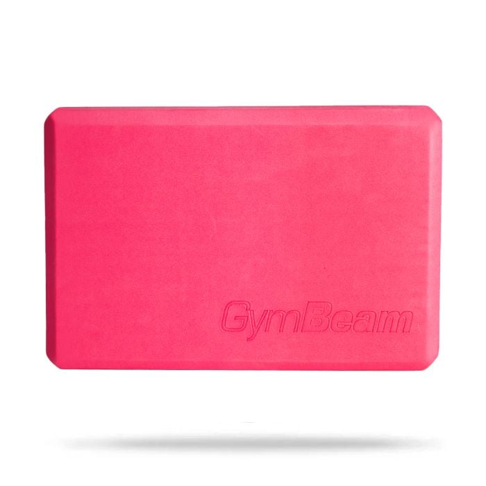 Levně Pěnová kostka na jógu Pink - GymBeam