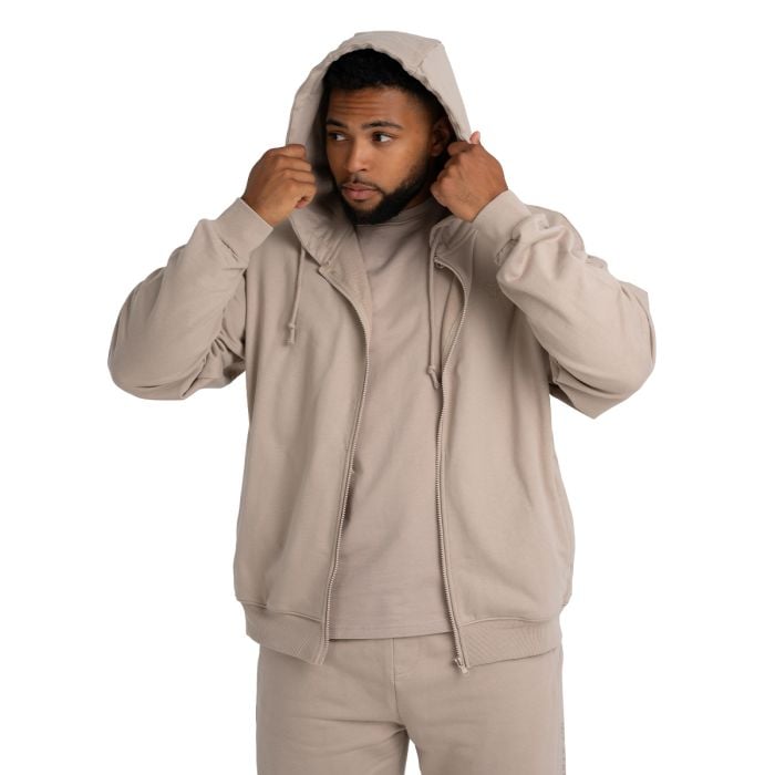 Mikina Zip Taupe - STRIX L