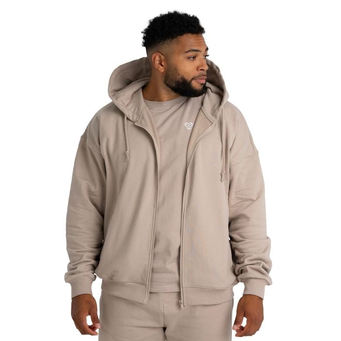 Mikina Zip Taupe - STRIX L